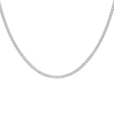 Gabriano Abbey Suyolu Kolye; GIA-HRD sertifikalı yuvarlak pırlanta ve beyaz altın montürün üstten görünüşü