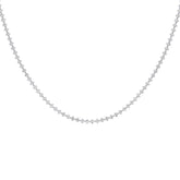 Gabriano Larissa Suyolu Kolye; GIA-HRD sertifikalı yuvarlak pırlanta ve beyaz altın montürün üstten görünüşü