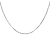 Gabriano Clara Suyolu Kolye; GIA-HRD sertifikalı yuvarlak pırlanta ve beyaz altın montürün üstten görünüşü