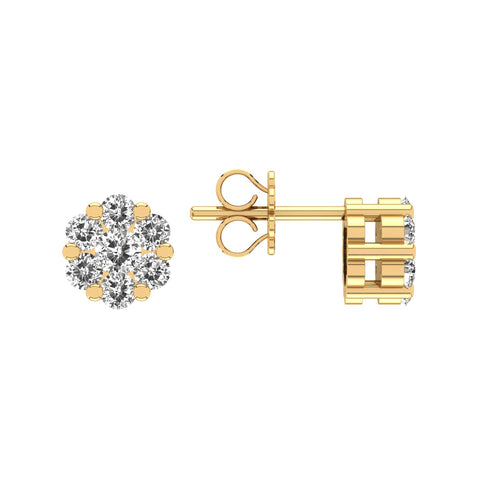 Gabriano Gemma Tektaş Efektli Küpe; beyaz, sarı, rose ve 14K, 18K seçenekleri ile sunulmaktadır.