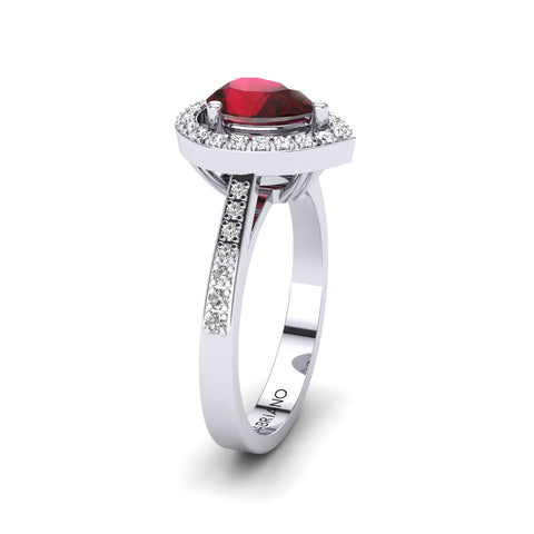  Gabriano Camila yakut ve pırlantalı yüzük