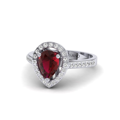  Gabriano Camila yakut ve pırlantalı yüzük