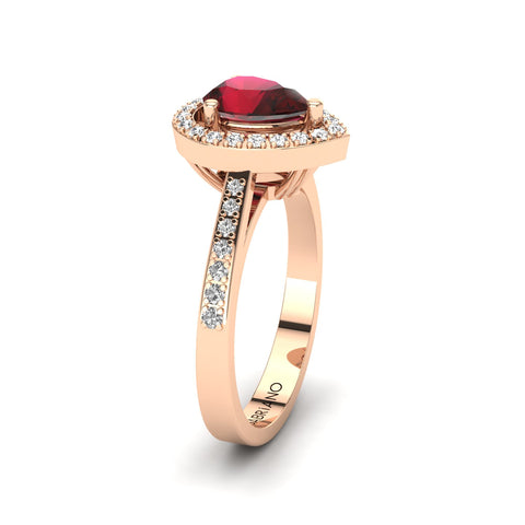  Gabriano Camila yakut ve pırlantalı yüzük