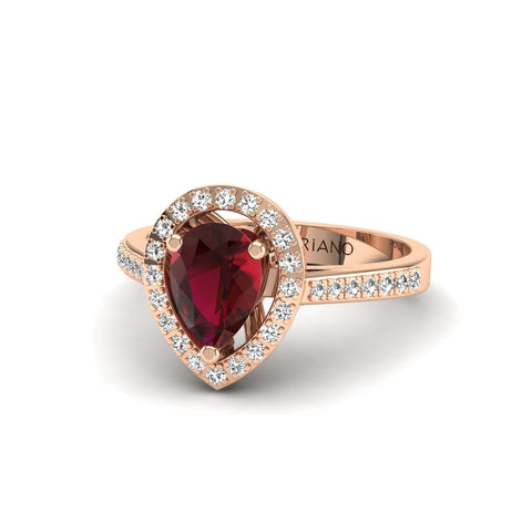  Gabriano Camila yakut ve pırlantalı yüzük