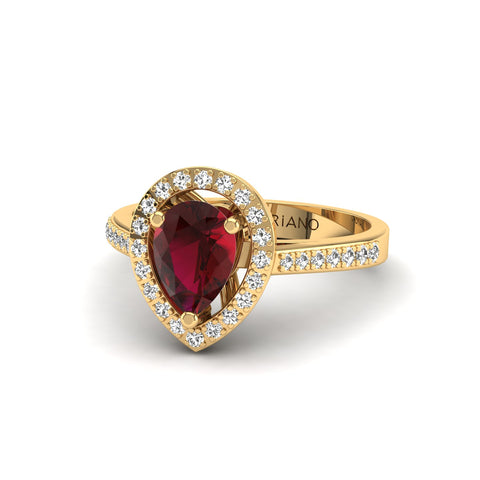  Gabriano Camila yakut ve pırlantalı yüzük