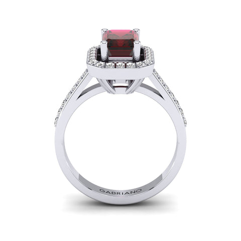 Gabriano Annona yakut ve pırlantalı yüzük