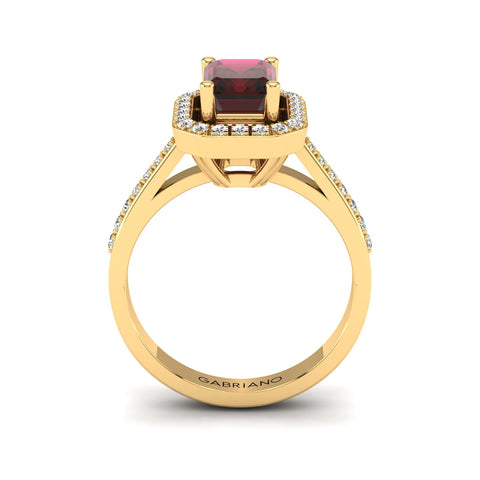 Gabriano Annona yakut ve pırlantalı yüzük