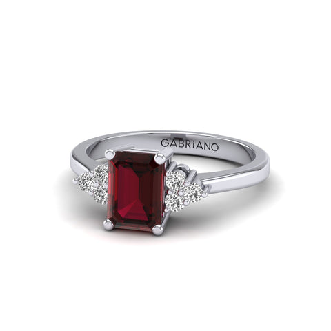  Gabriano Alexa yakut ve pırlantalı yüzük