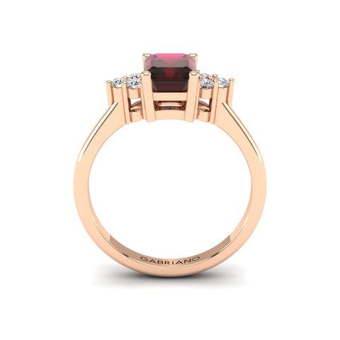  Gabriano Alexa yakut ve pırlantalı yüzük