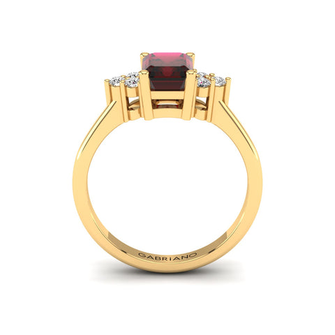  Gabriano Alexa yakut ve pırlantalı yüzük