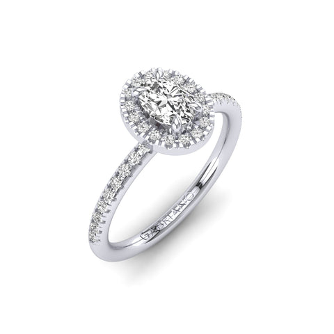 Cascade Oval Tektaş Yüzük