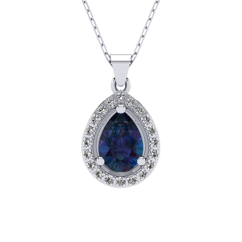 Rosa Safir Kolye