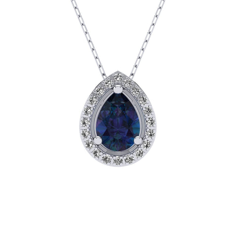 Rosa Safir Kolye