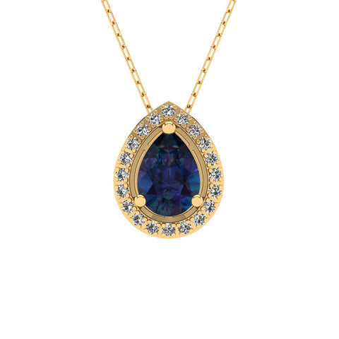Rosa Safir Kolye