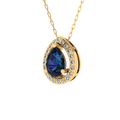 Rosa Safir Kolye