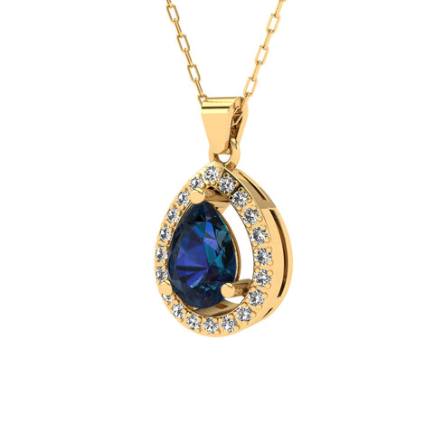 Rosa Safir Kolye