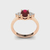  Gabriano Suzette yakut ve pırlantalı yüzük