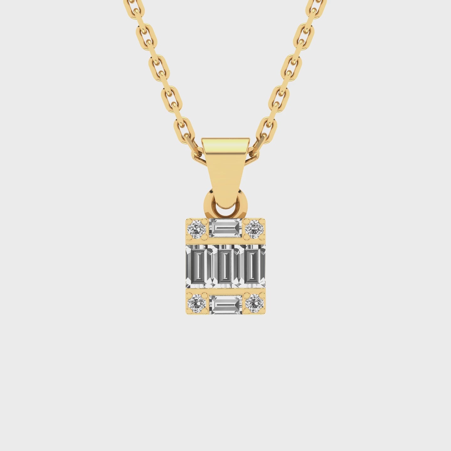 Gabriano Alessia  Baget Kolye; beyaz, sarı, rose ve kulplu, kulpsuz seçenekleri ile sunulmaktadır.