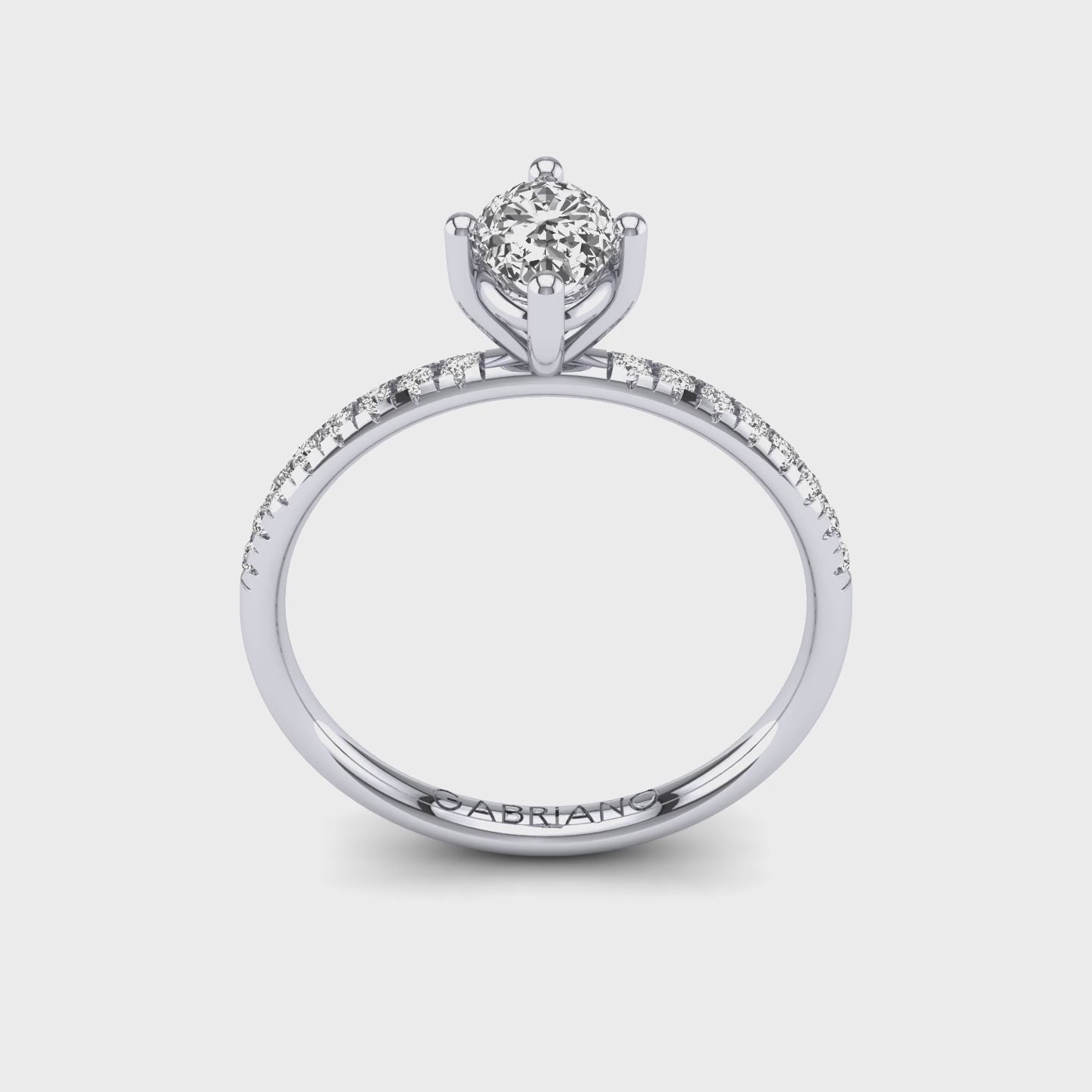 Annabel Oval Tektaş Yüzük