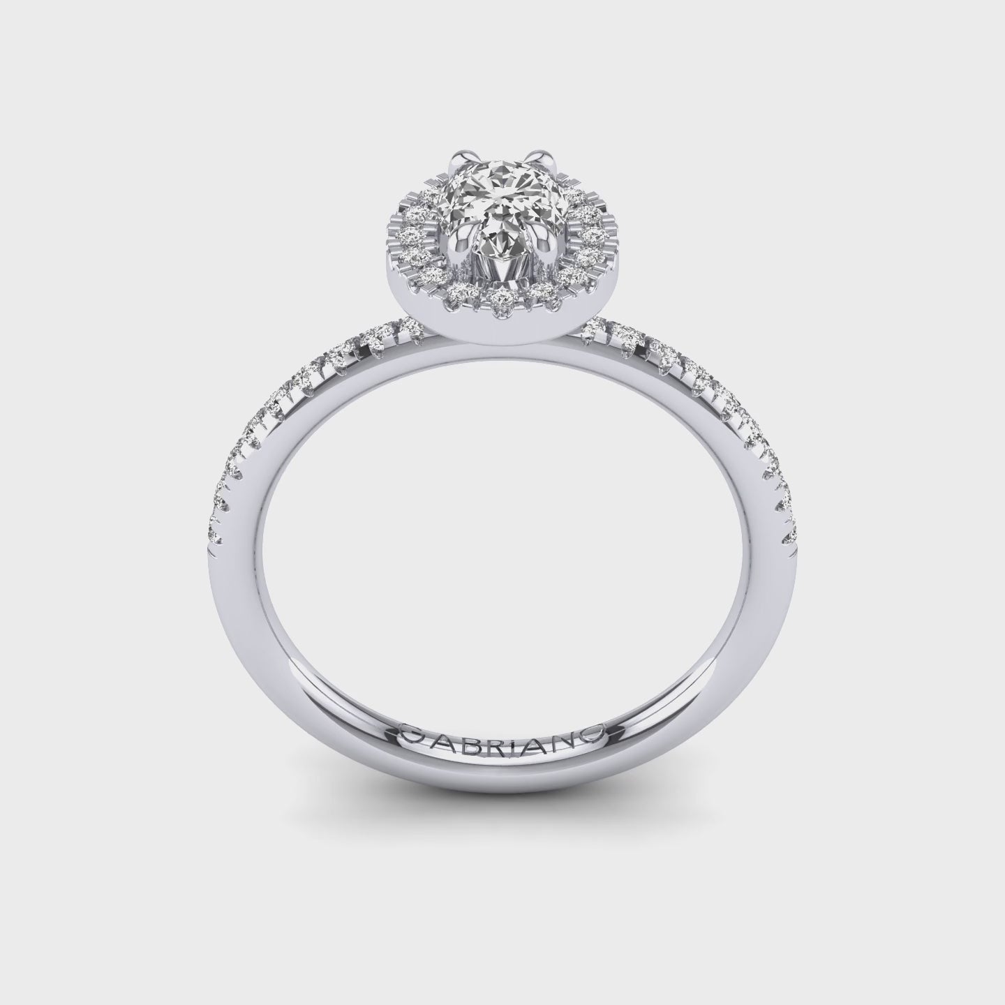Cascade Oval Tektaş Yüzük